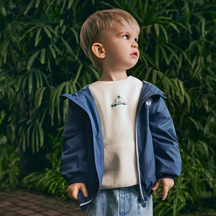 Cool Club, Kurtka chłopięca z kapturem, niebieska