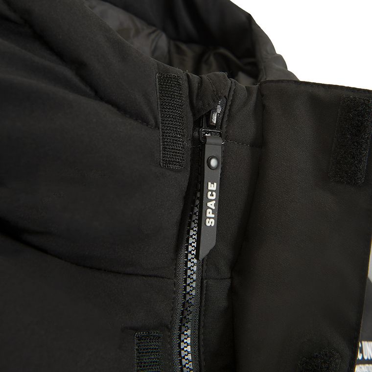 Cool Club, Kurtka chłopięca z kapturem, ocieplana, czarna