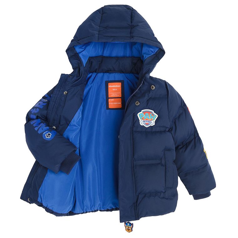 Cool Club, Kurtka chłopięca z kapturem, ocieplana, granatowa, Psi Patrol