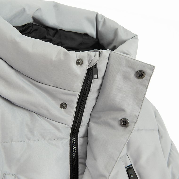 Cool Club, Kurtka chłopięca z kapturem, ocieplana, szara