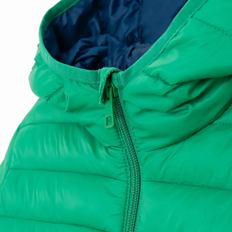 Cool Club, Kurtka chłopięca z kapturem, zielona