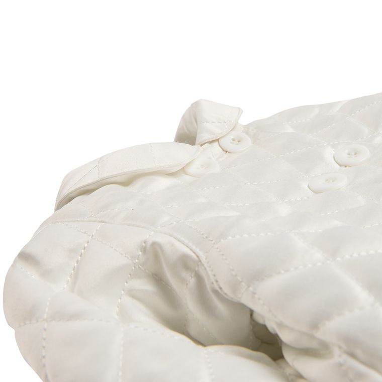 Cool Club, Kurtka dziewczęca do Chrztu, pikowana, biała