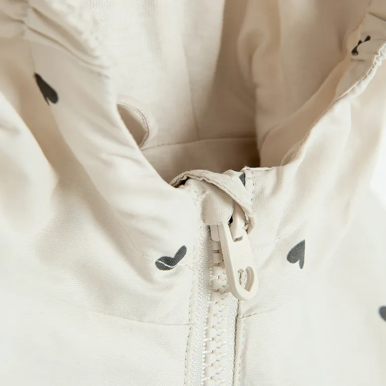 Cool Club, Kurtka dziewczęca z kapturem, biała