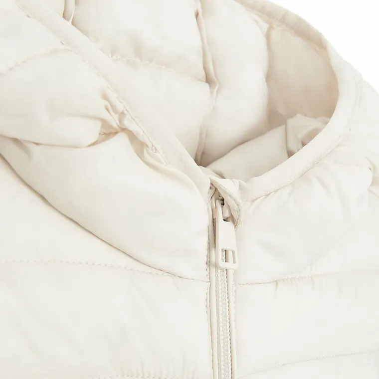 Cool Club, Kurtka dziewczęca z kapturem, ecru
