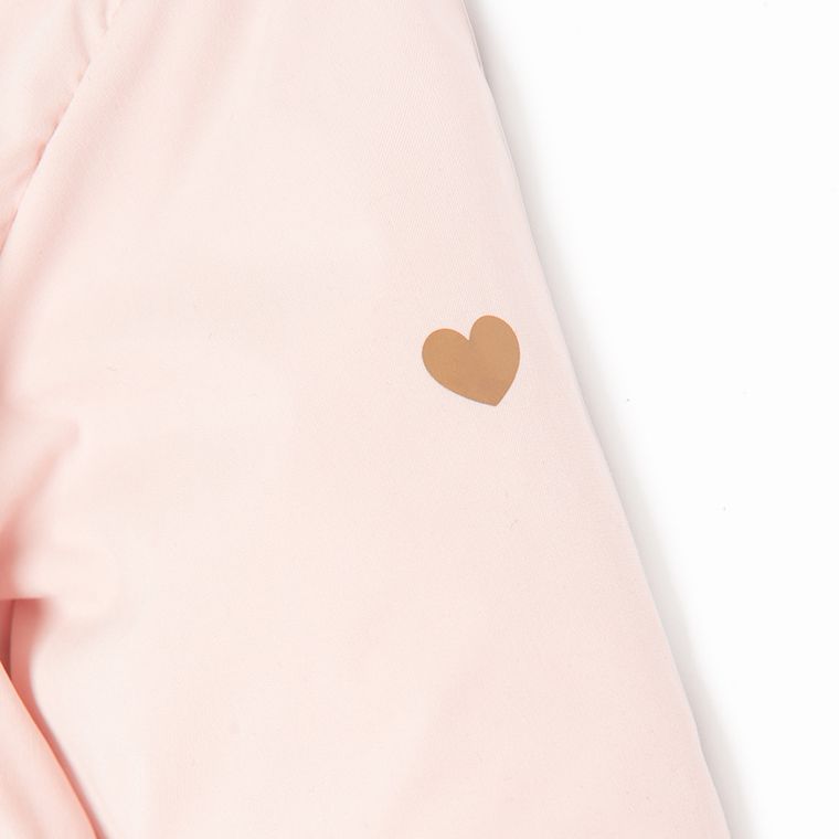 Cool Club, Kurtka dziewczęca z kapturem, ocieplana, jasnoróżowa