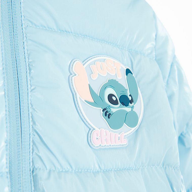 Cool Club, Kurtka dziewczęca z kapturem, ocieplana, niebieska, Lilo i Stitch