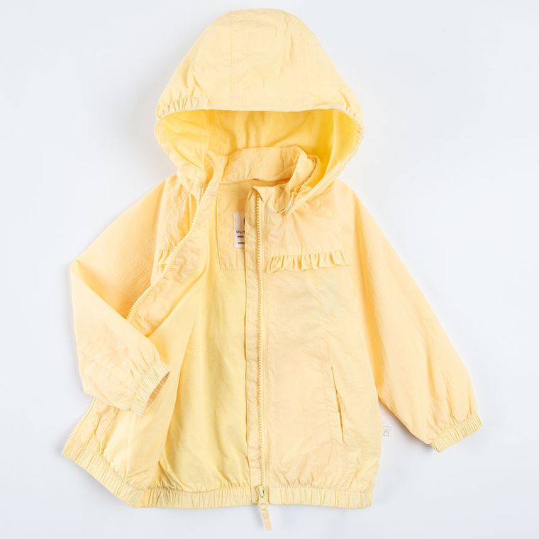Cool Club, Kurtka dziewczęca z kapturem, żółta