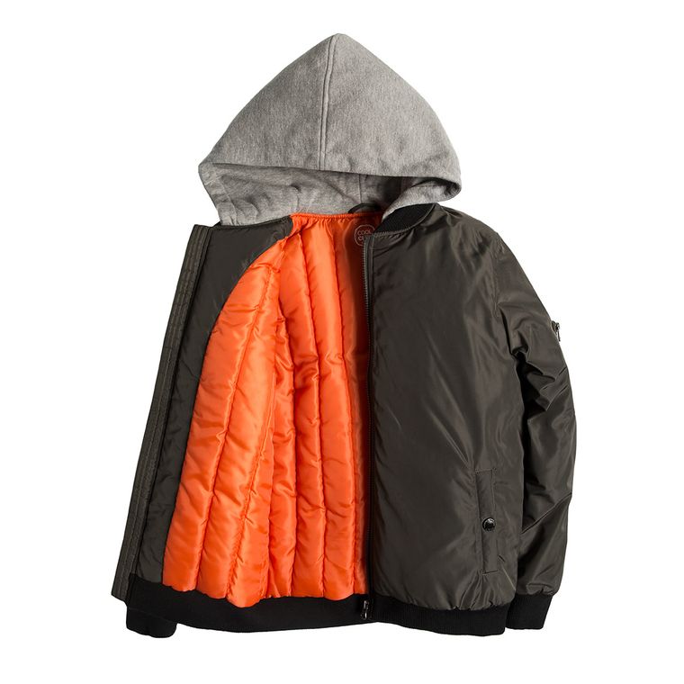 Cool Club, Kurtka jesienna chłopięca, bomberka z kapturem, zielona