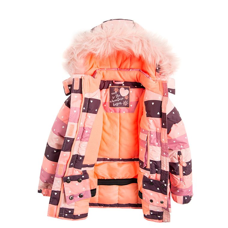 Cool Club, Kurtka narciarska dziewczęca, serca