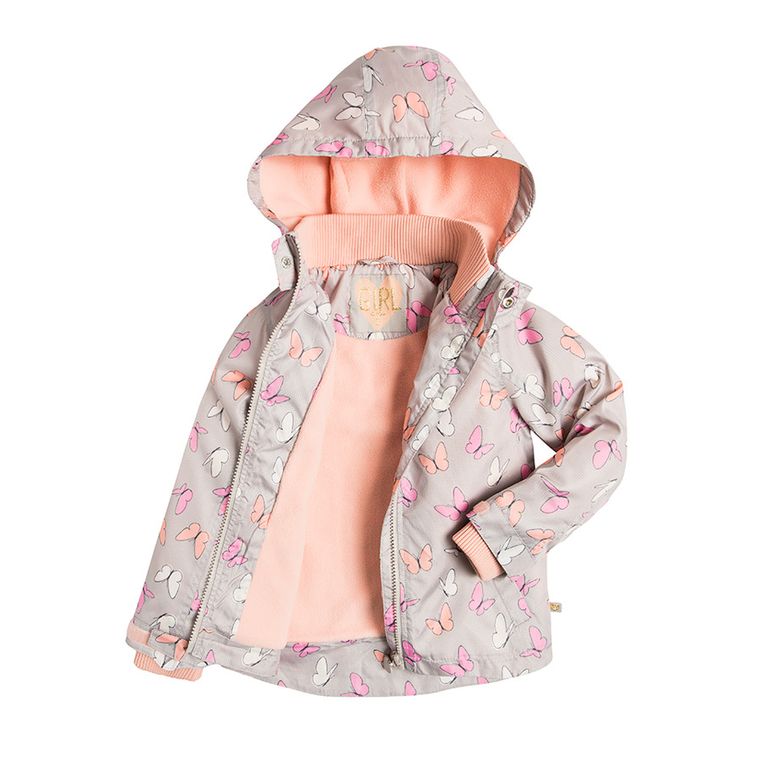 Cool Club, Kurtka wiosenna dziewczęca, beżowa, motyle