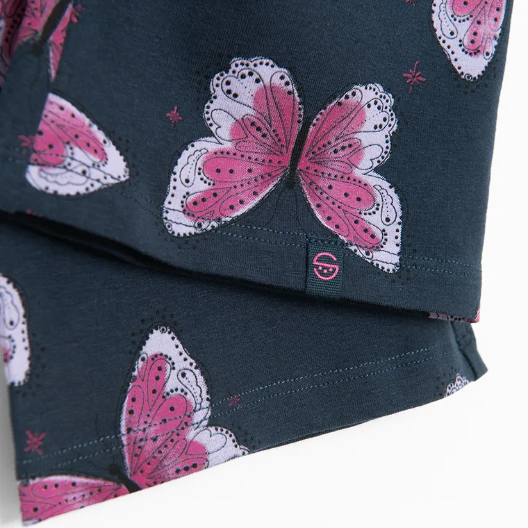 Cool Club, Legginsy dziewczęce, flare, granatowe