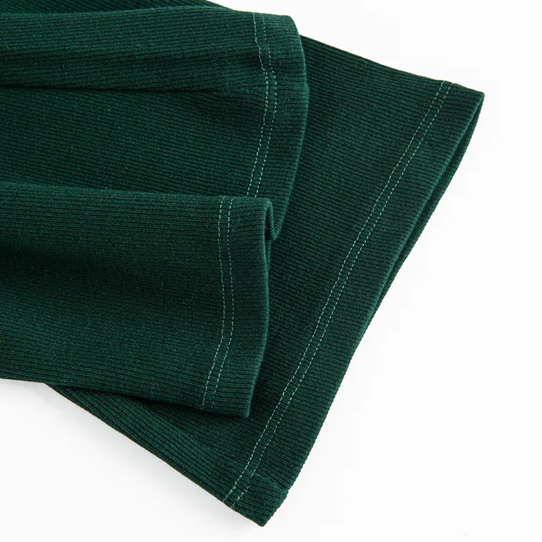 Cool Club, Legginsy dziewczęce, flare, prążkowane, zielone