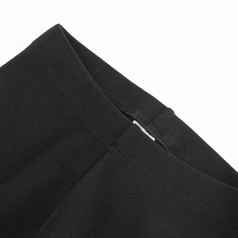 Cool Club, Legginsy dziewczęce, kolarki, prążkowane, czarne