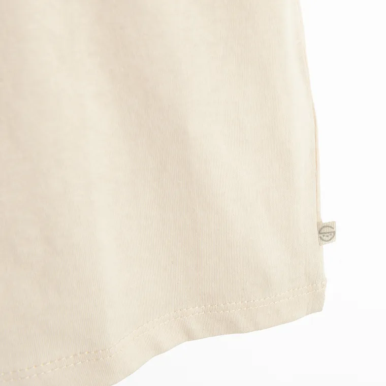 Cool Club, Luźny t-shirt dziewczęcy, beżowy