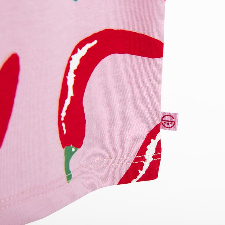 Cool Club, Luźny t-shirt dziewczęcy, różowy