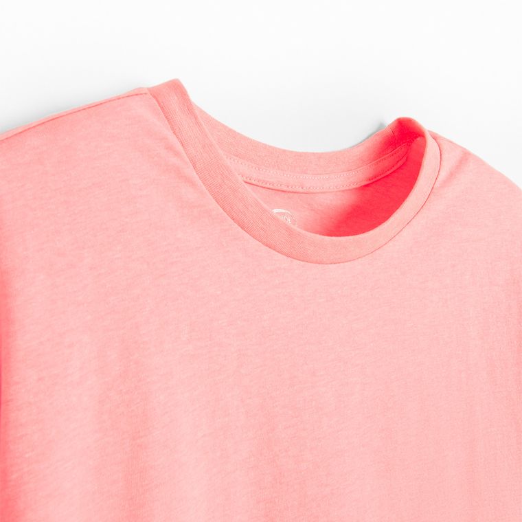 Cool Club, Luźny t-shirt dziewczęcy, różowy fluo