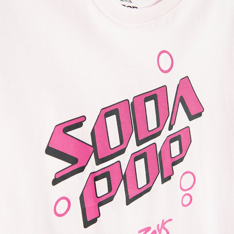 Cool Club, Luźny t-shirt dziewczęcy, różowy, K-Pop Demon Hunters