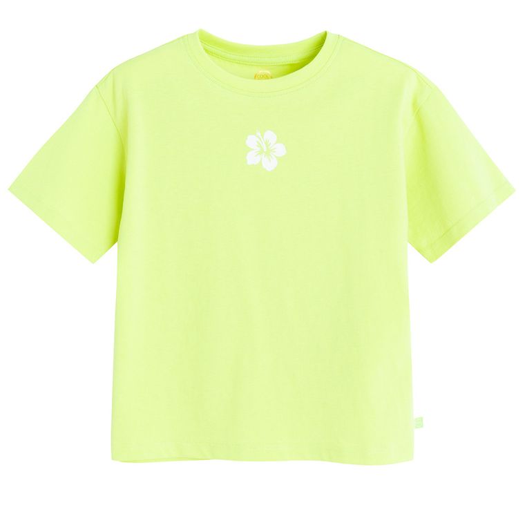 Cool Club, Luźny t-shirt dziewczęcy, zielony