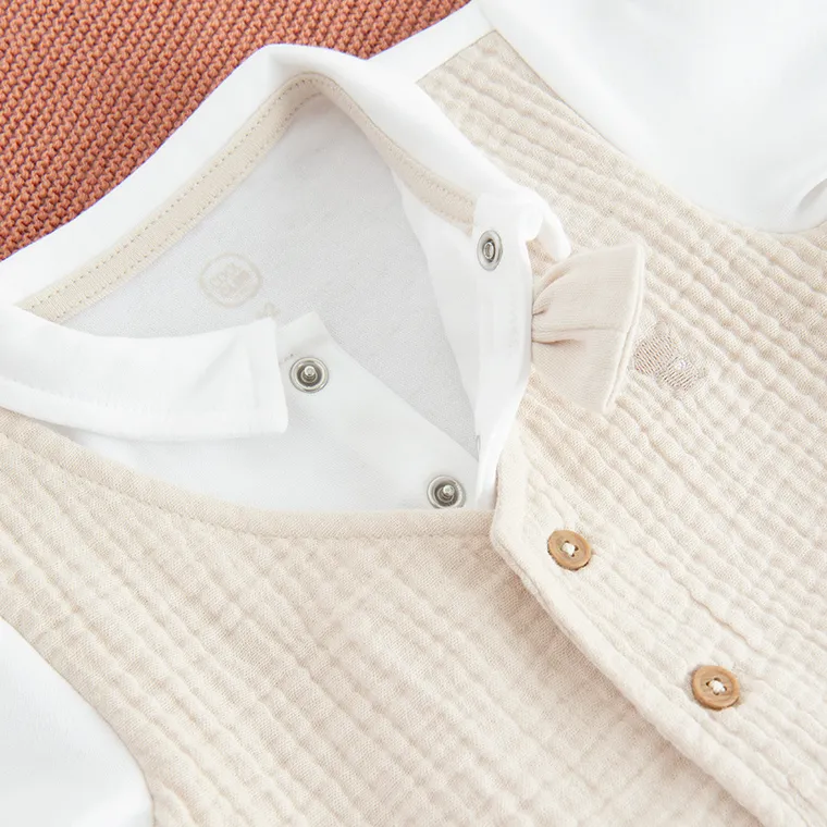 Cool Club, Pajac chłopięcy, beżowy