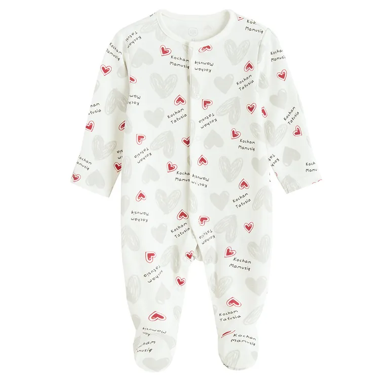 Cool Club, Pajac chłopięcy, biały, zestaw, 2 szt.