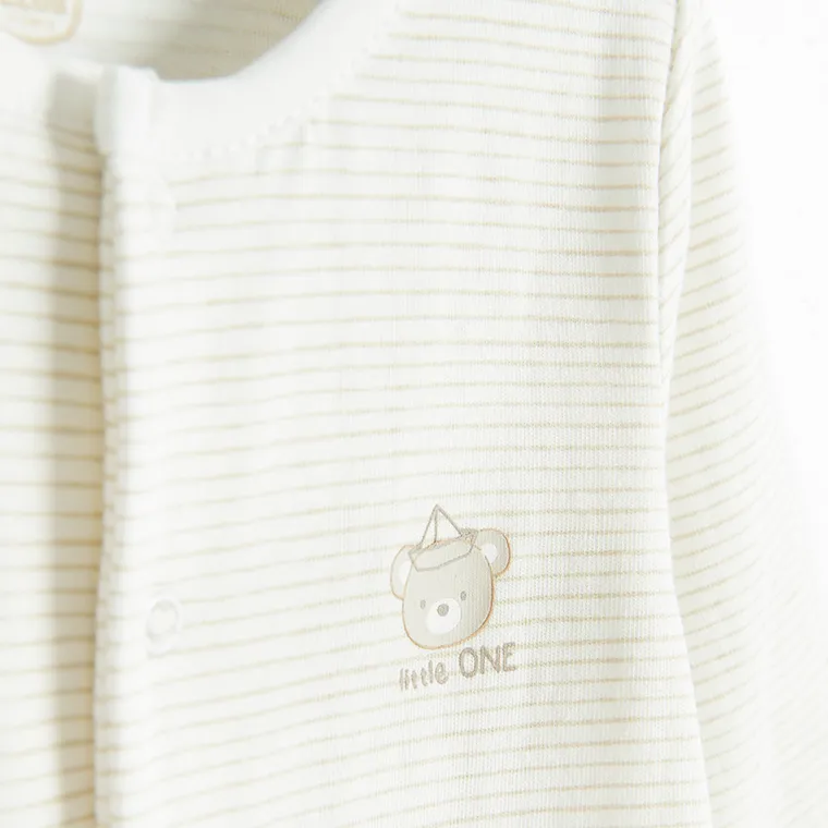 Cool Club, Pajac chłopięcy, biały, zestaw, 2 szt.