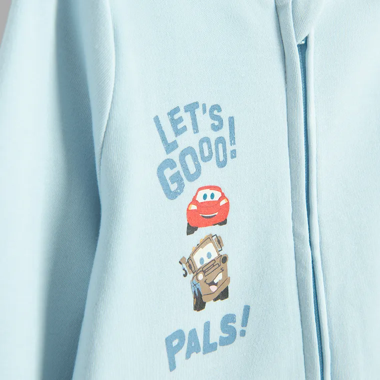 Cool Club, Pajac chłopięcy, niebieski, Auta, zestaw, 2 szt.