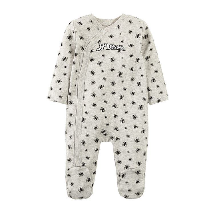 Cool Club, Pajac chłopięcy, szary, czerwony, zestaw, 3 szt., Spider-Man