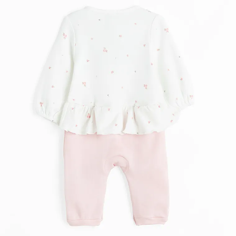 Cool Club, Pajac dziewczęcy, biało-różowy