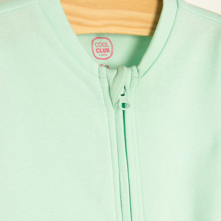 Cool Club, Pajac dziewczęcy, miętowy, ecru, zestaw, 2 szt.