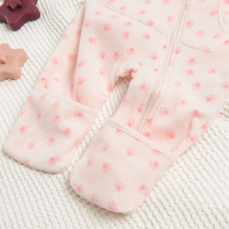 Cool Club, Pajac dziewczęcy, polarowy, jasnoróżowy