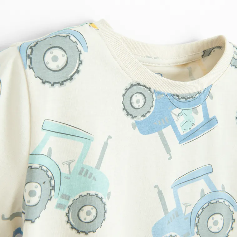 Cool Club, Piżama chłopięca, beżowa