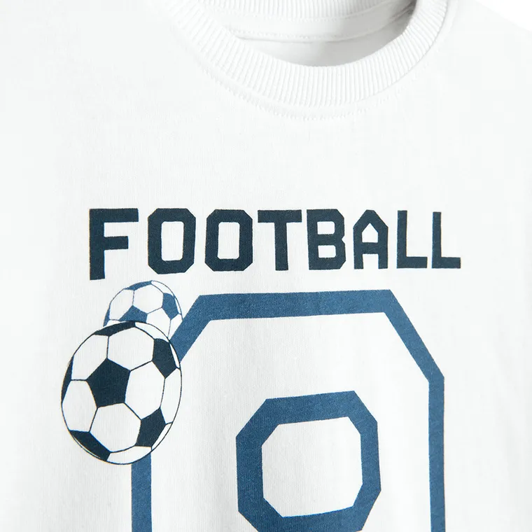 Cool Club, Piżama chłopięca, biało-niebieska