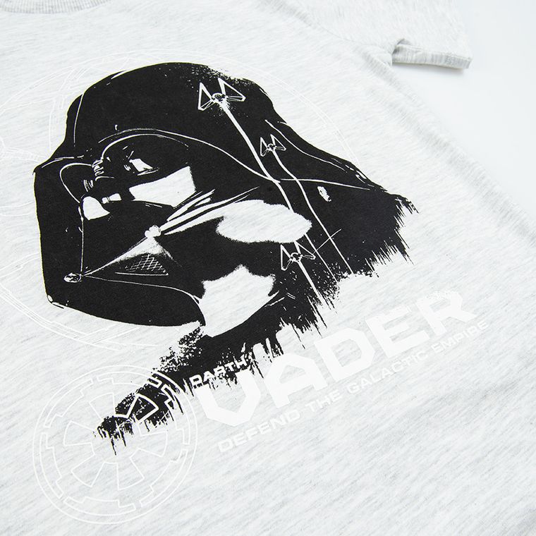Cool Club, Piżama chłopięca, szaro-czarna, Star Wars