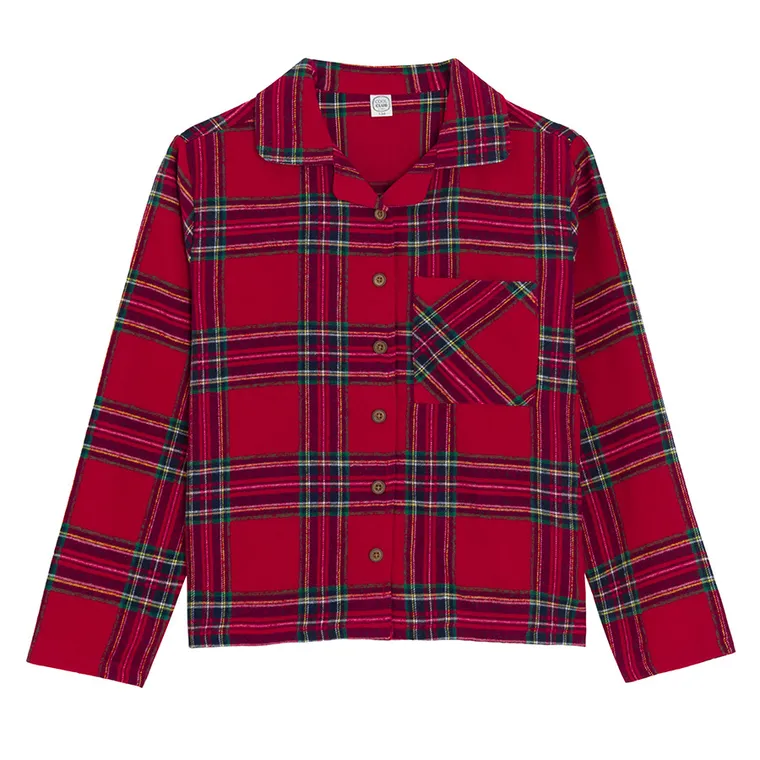 Cool Club, Piżama dziewczęca, flanelowa, czerwona