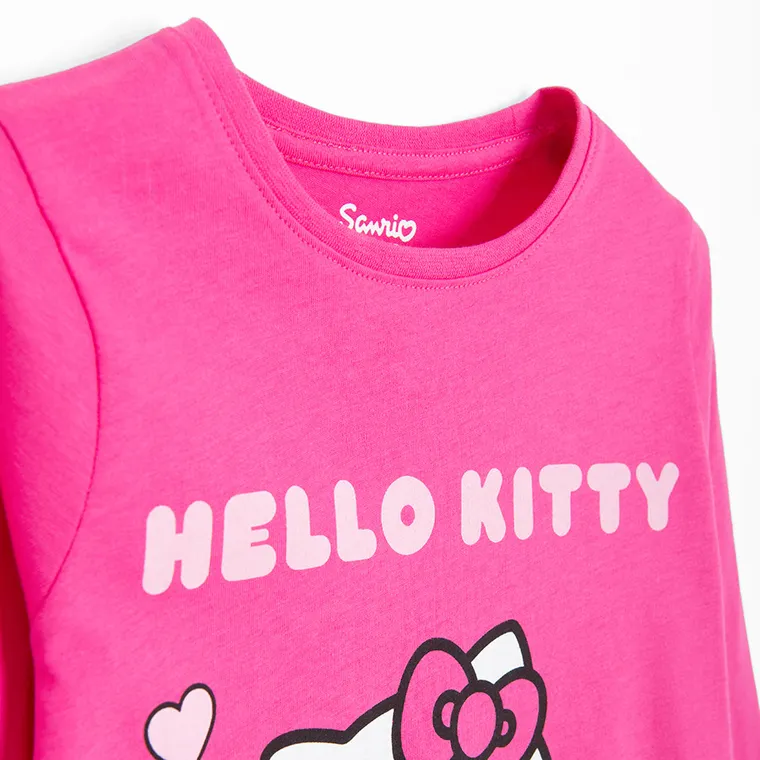 Cool Club, Piżama dziewczęca, różowa, Hello Kitty