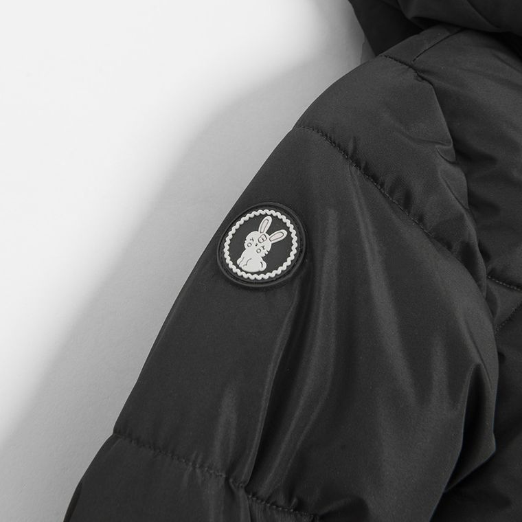 Cool Club, Płaszcz dziewczęcy z kapturem, ocieplany, czarny