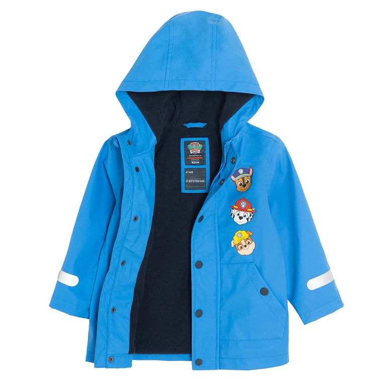 Cool Club, Płaszcz przeciwdeszczowy chłopięcy z kapturem, niebieski, Psi Patrol