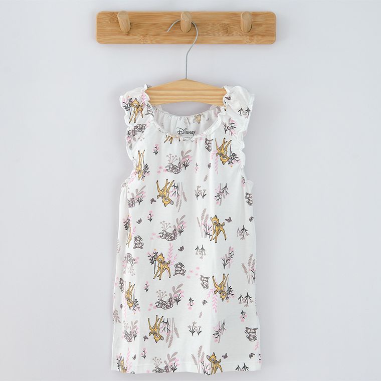 Cool Club, Podkoszulek dziewczęcy, różowy, ecru, szary, Bambi, zestaw, 3 szt.