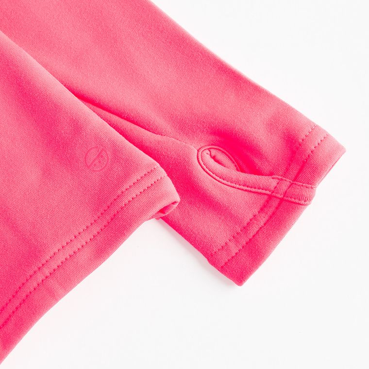 Cool Club, Półgolf termiczny dziewczęcy, ocieplany, różowy fluo