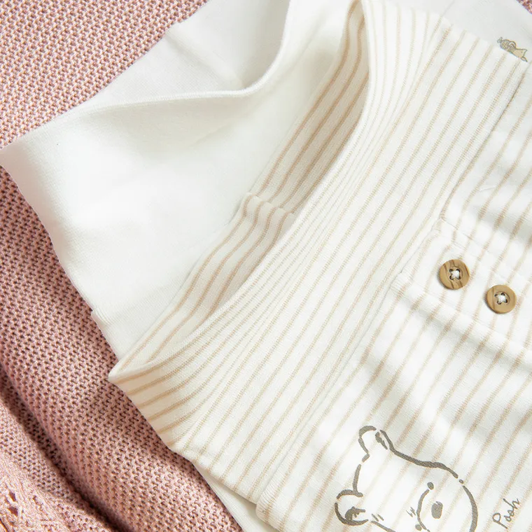 Cool Club, Półspiochy dziewczęce, białe, Kubuś Puchatek, zestaw, 2 szt.