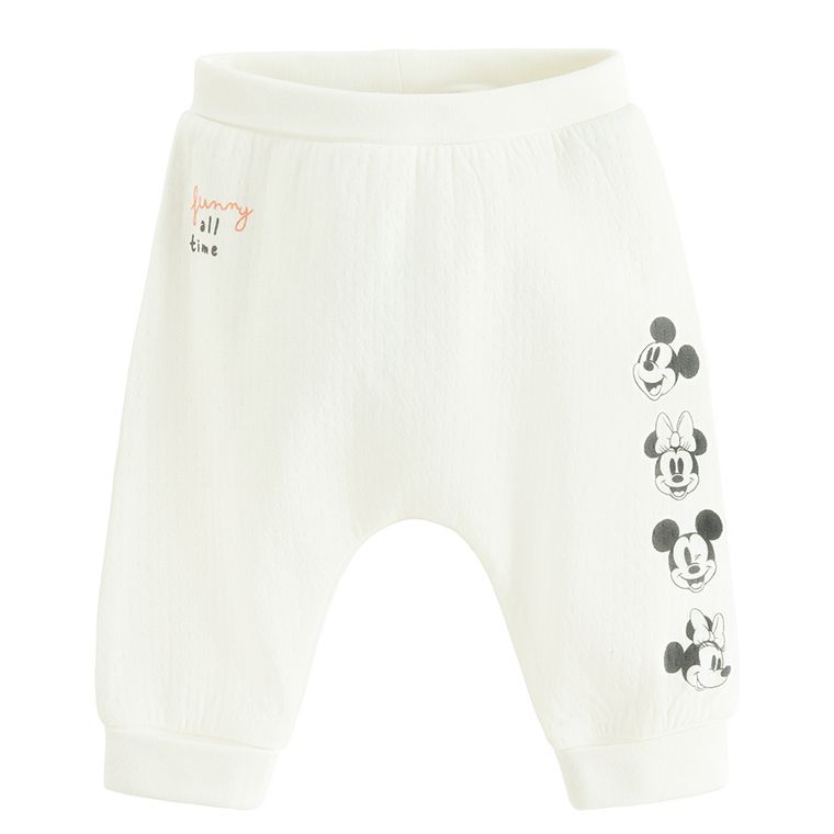 Cool Club, Półśpiochy dziewczęce, ecru, Klub przyjaciół Myszki Mickey, zestaw, 2 szt.