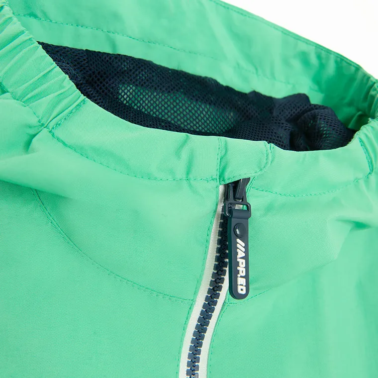 Cool Club, Przeciwdeszczowa kurtka chłopięca z kapturem, zielona