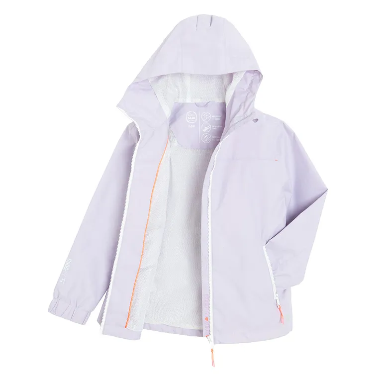 Cool Club, Przeciwdeszczowa kurtka dziewczęca z kapturem, fioletowa