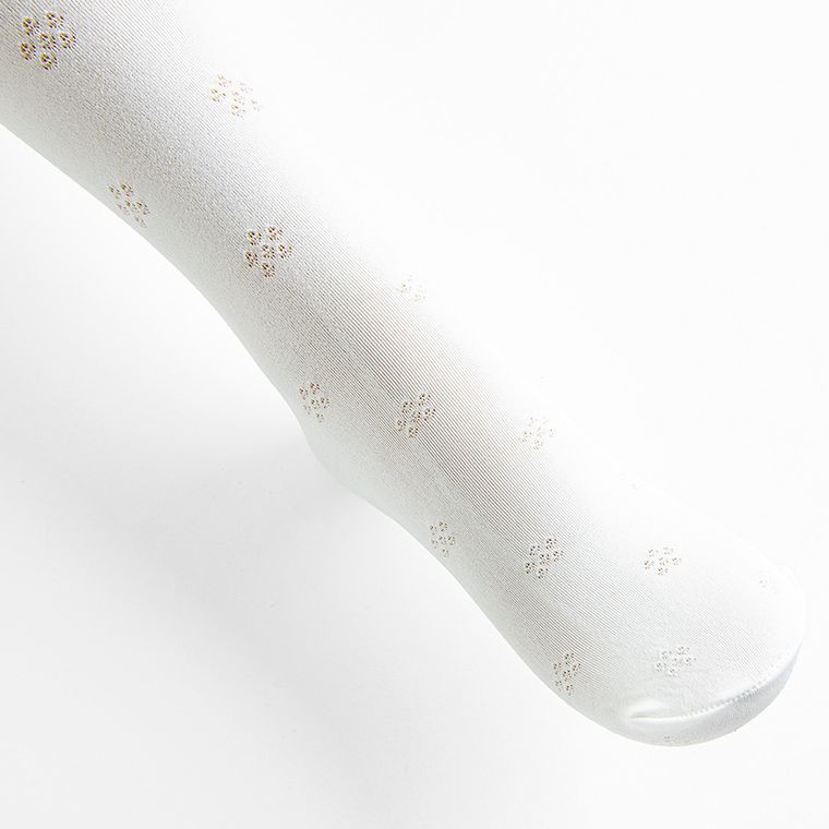 Cool Club, Rajstopy dziewczęce, białe, mikrofibra, 60 DEN, zestaw, 2 szt.