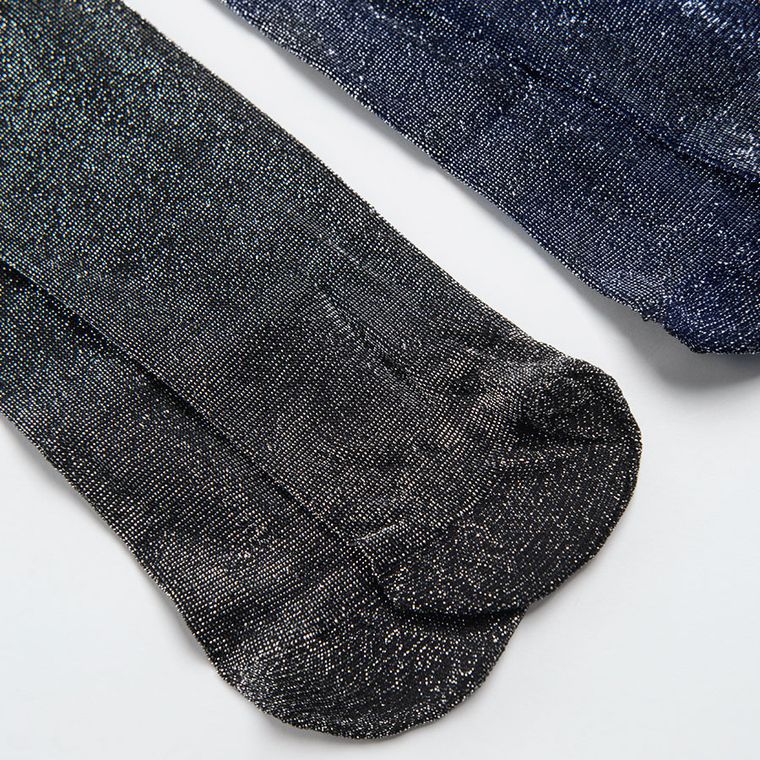 Cool Club, Rajstopy dziewczęce, granatowe, czarne, mikrofibra, 40 DEN, zestaw, 2 szt.