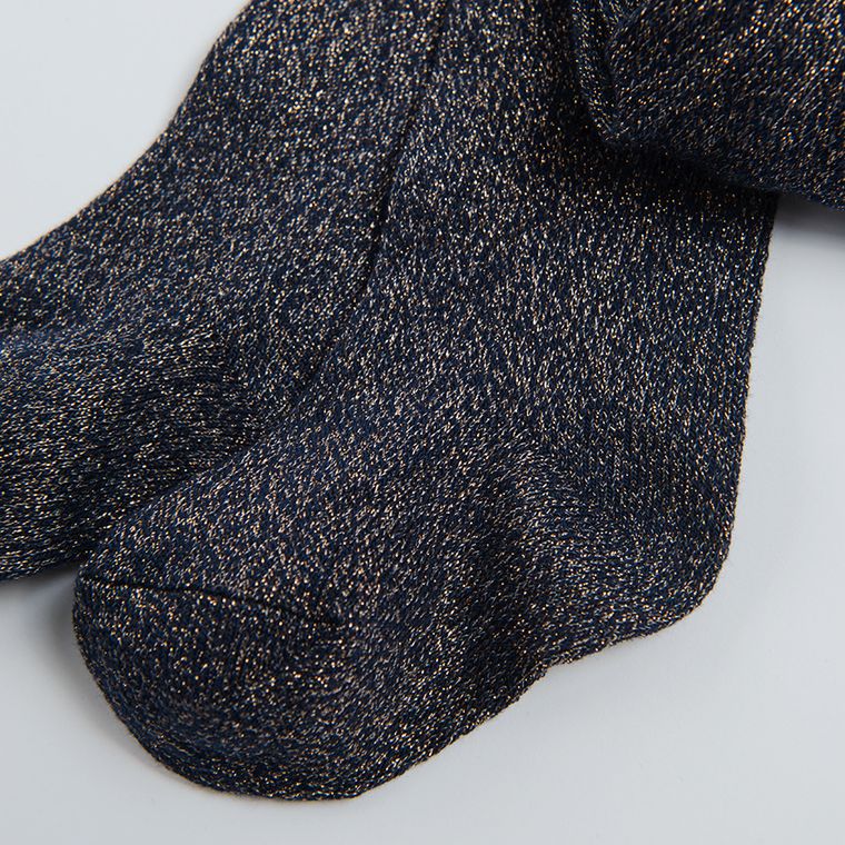 Cool Club, Rajstopy dziewczęce, granatowo-złote