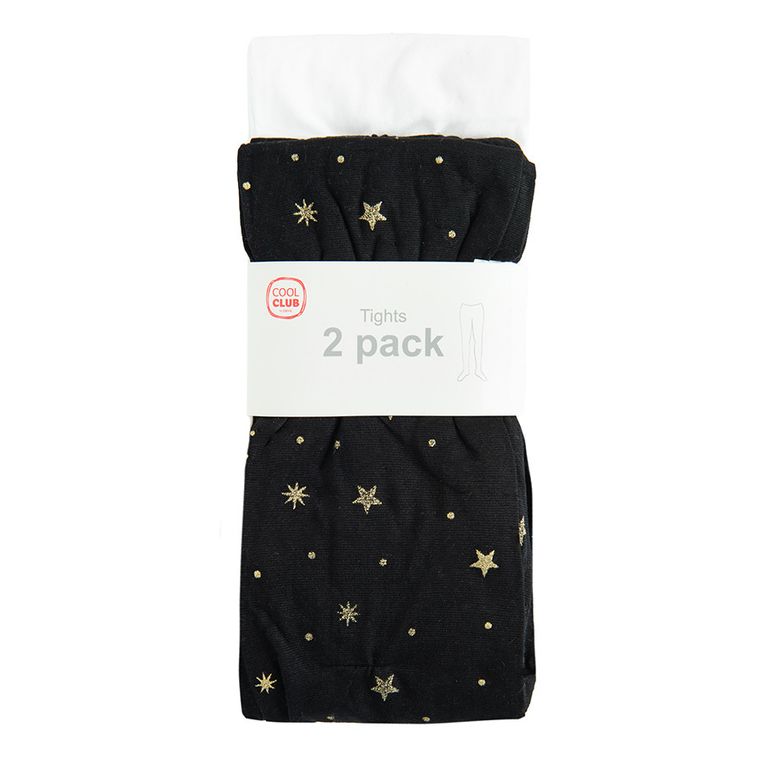 Cool Club, Rajstopy dziewczęce, mix, mikrofibra, zestaw, 2 szt.