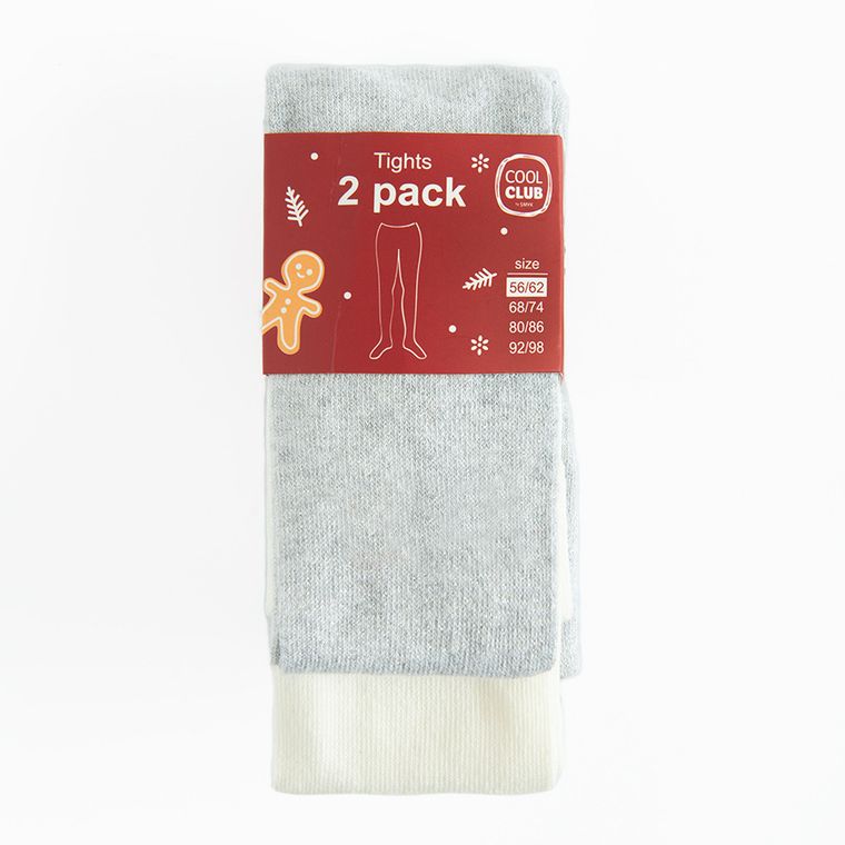 Cool Club, Rajstopy dziewczęce, mix, zestaw, 2 szt.