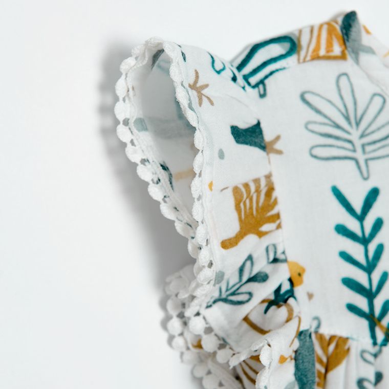 Cool Club, Rampers dziewczęcy, ecru