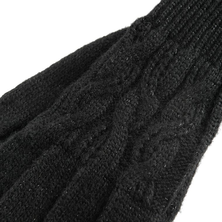 Cool Club, Rękawiczki dziewczęce z wełną, czarne